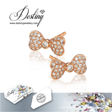 Destin bijoux cristaux de Swarovski boucles d’oreilles papillon boucles d’oreilles